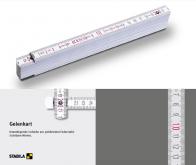 Stabila-Zollstock, Serie 400, wei Digitaldruck 2 SF