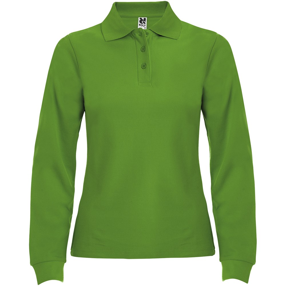 Estrella Langarm Poloshirt für Damen - Grass Green