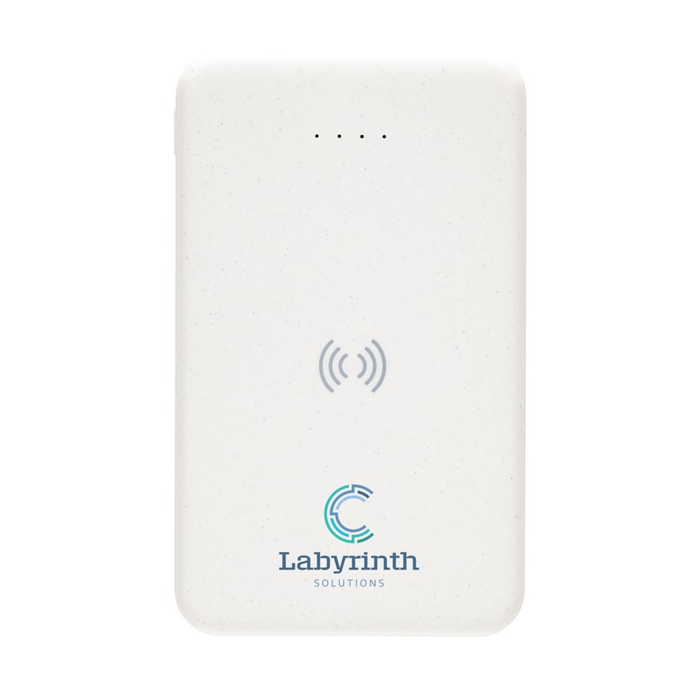 5.000mAh 5W Wireless Powerbank aus RCS recyceltem Kunststoff