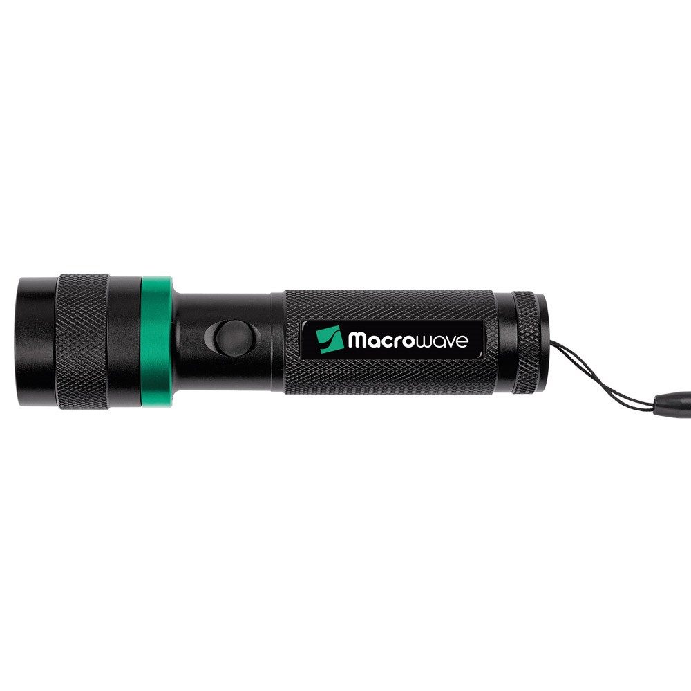 LED Leuchte "Security 3W schwarz/grün"