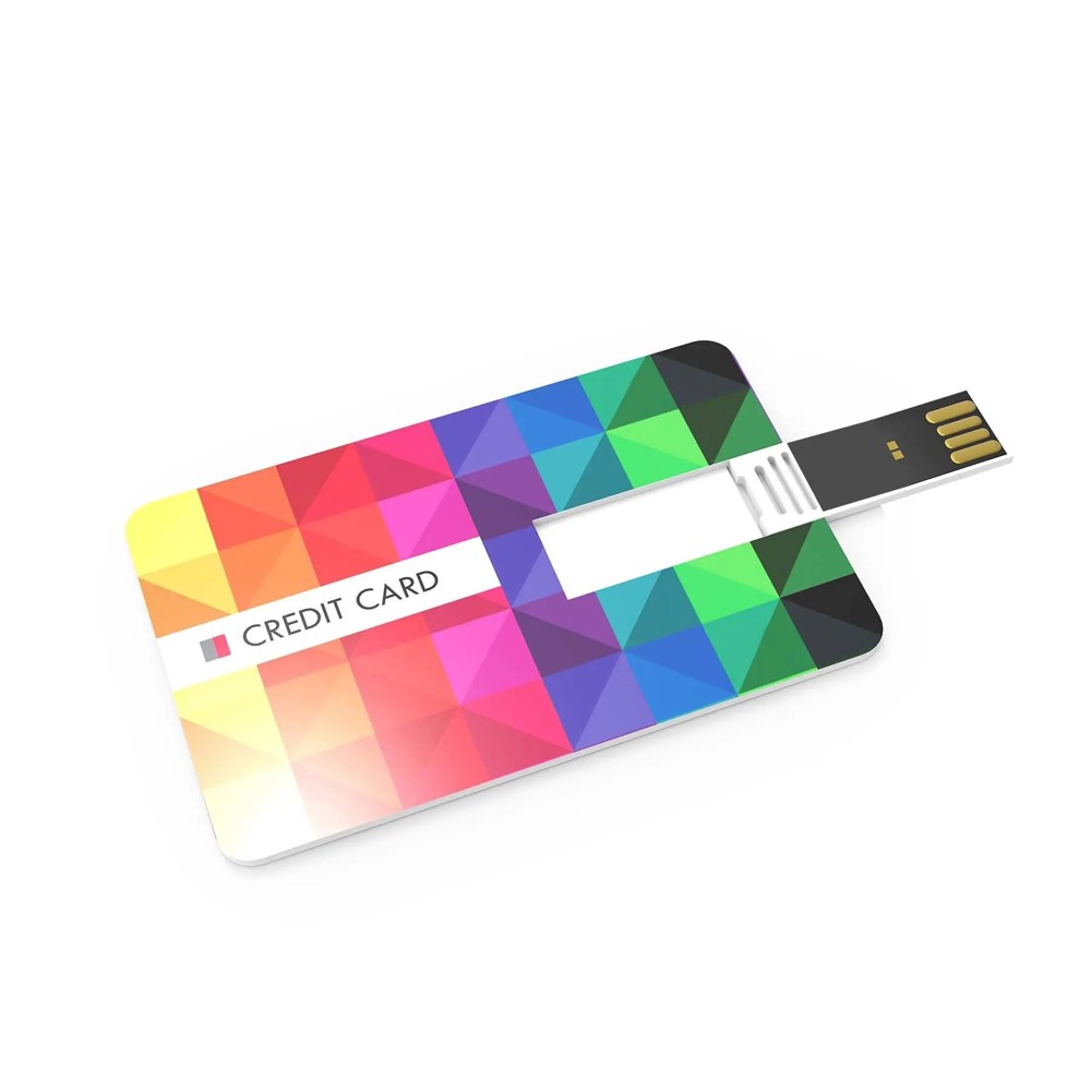USB Stick Credit Card- Weiß- 4 GB 2.0