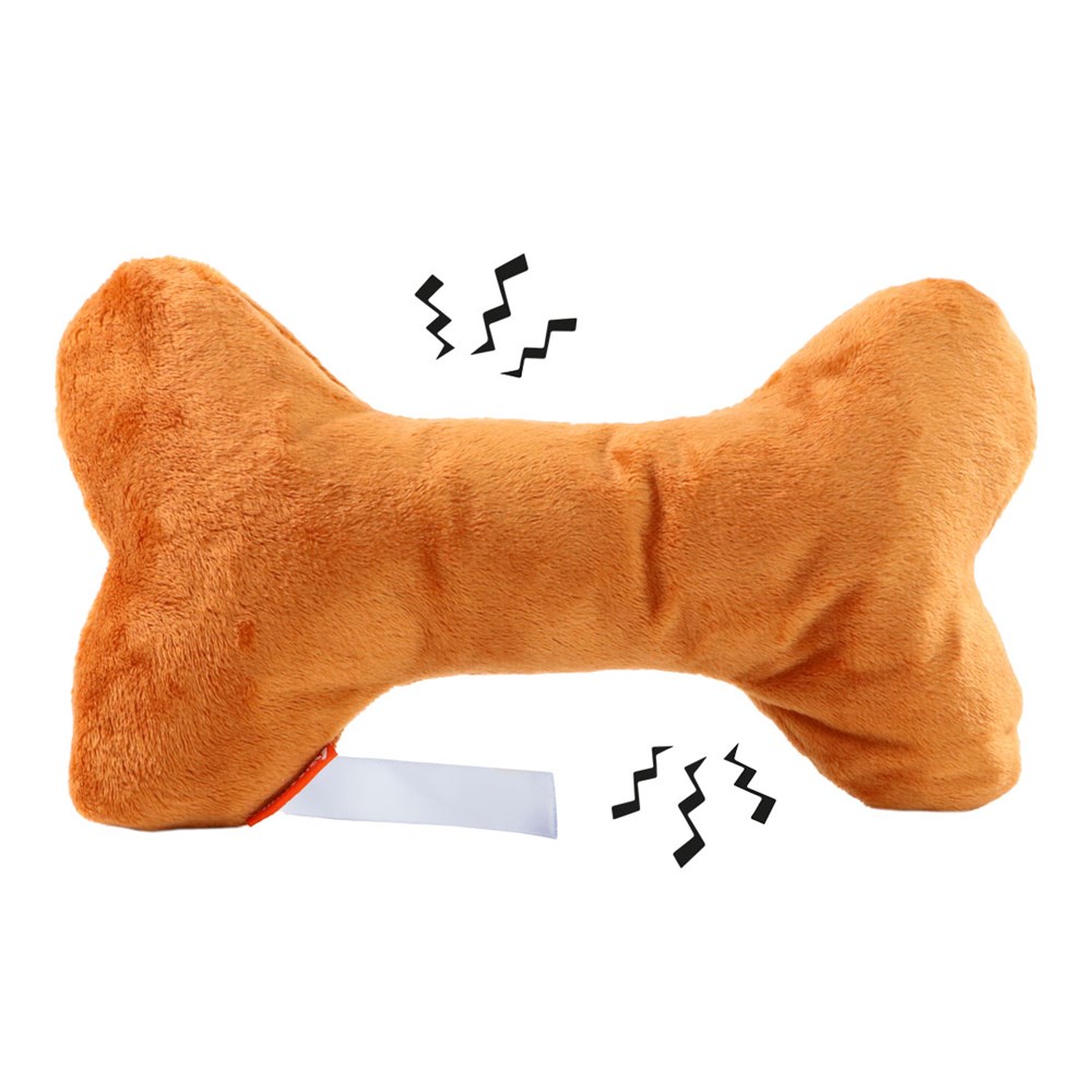 Hundespielzeug Knochen, braun, one size