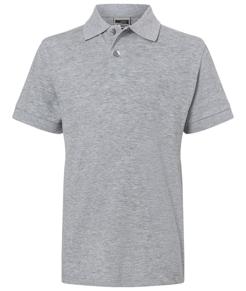Classic Polo Junior - Grey-heather (ca. Pantone 442C)