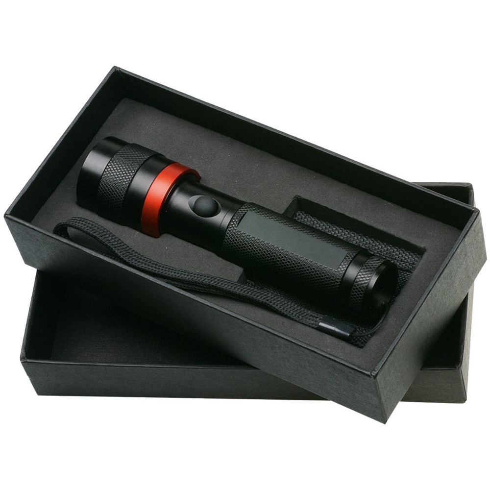 LED Leuchte "Security 3W schwarz/grün"
