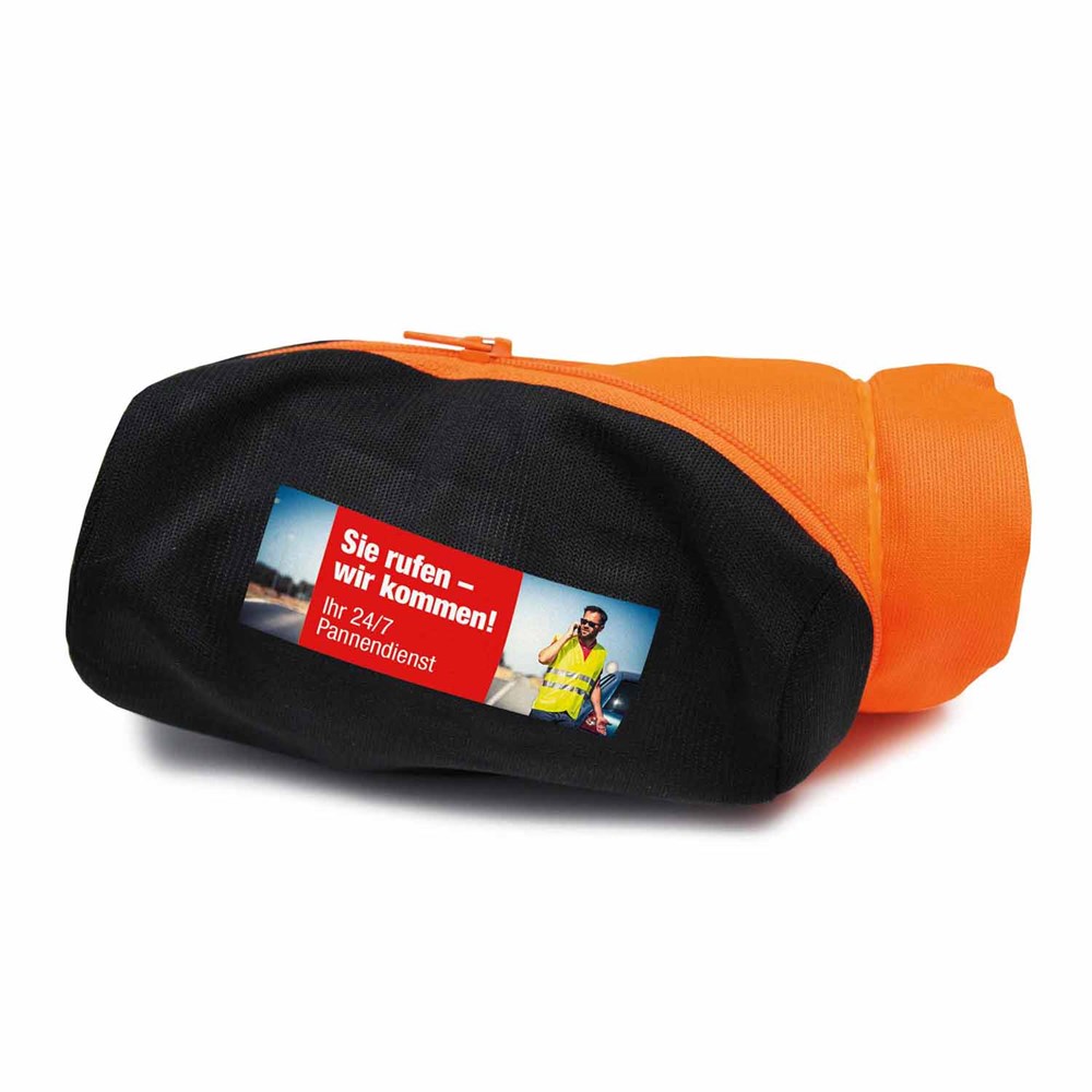 KFZ-Set ROLL VEST mit 4c Digitaltransferdruck auf Beutel