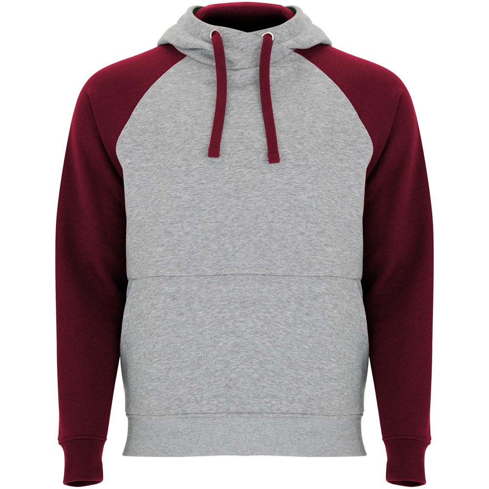 Badet zweifarbiger Kapuzenpullover für Kinder - heather grau, Garnet