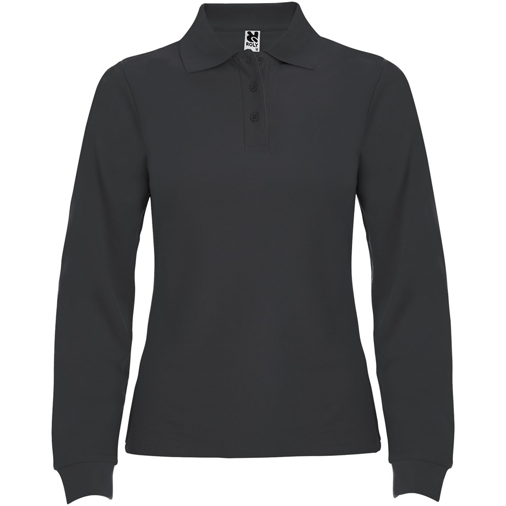 Estrella Langarm Poloshirt für Damen - Dark Lead