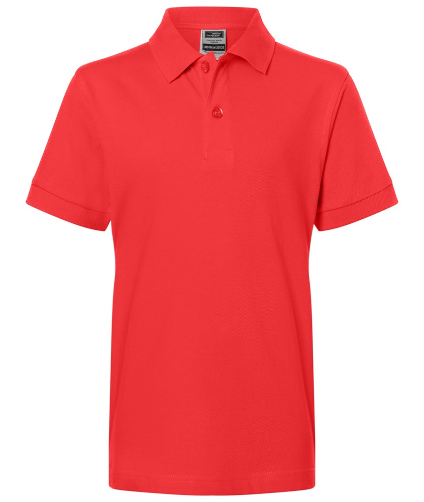 Classic Polo Junior - Tomato (ca. Pantone 185C)