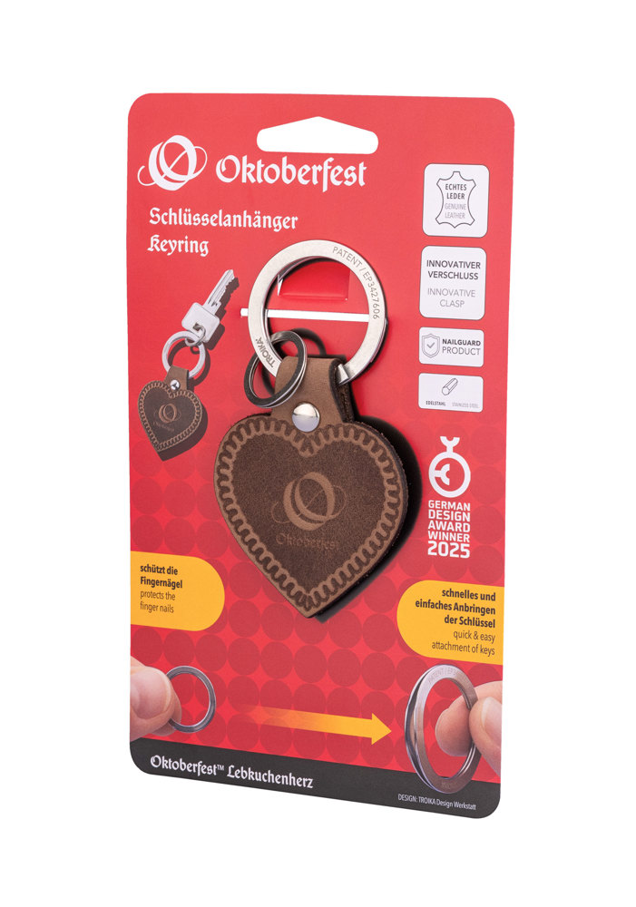 TROIKA Schlüsselanhänger OKTOBERFEST™ LEBKUCHENHERZ