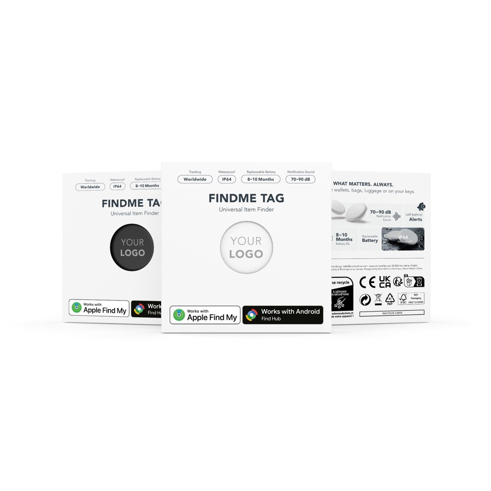 FindMe Tag - Der ultrakompakte Bluetooth-Tracker - Weiß