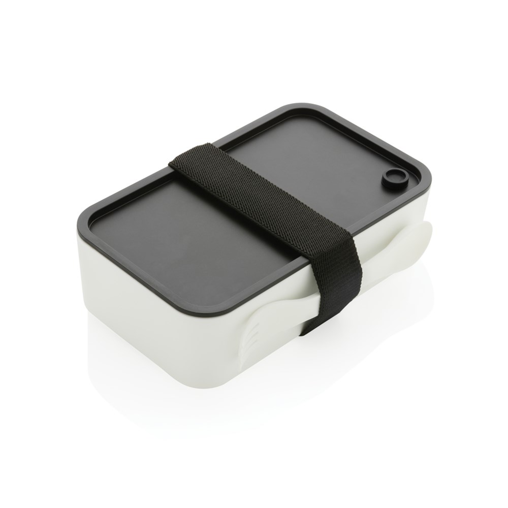 GRS RPP Lunchbox mit Göffel - weiß (± PMS White)