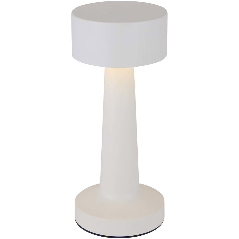 Aludra Wiederaufladbare dimmbare Tischlampe mit 3 Lichtmodi - weiss