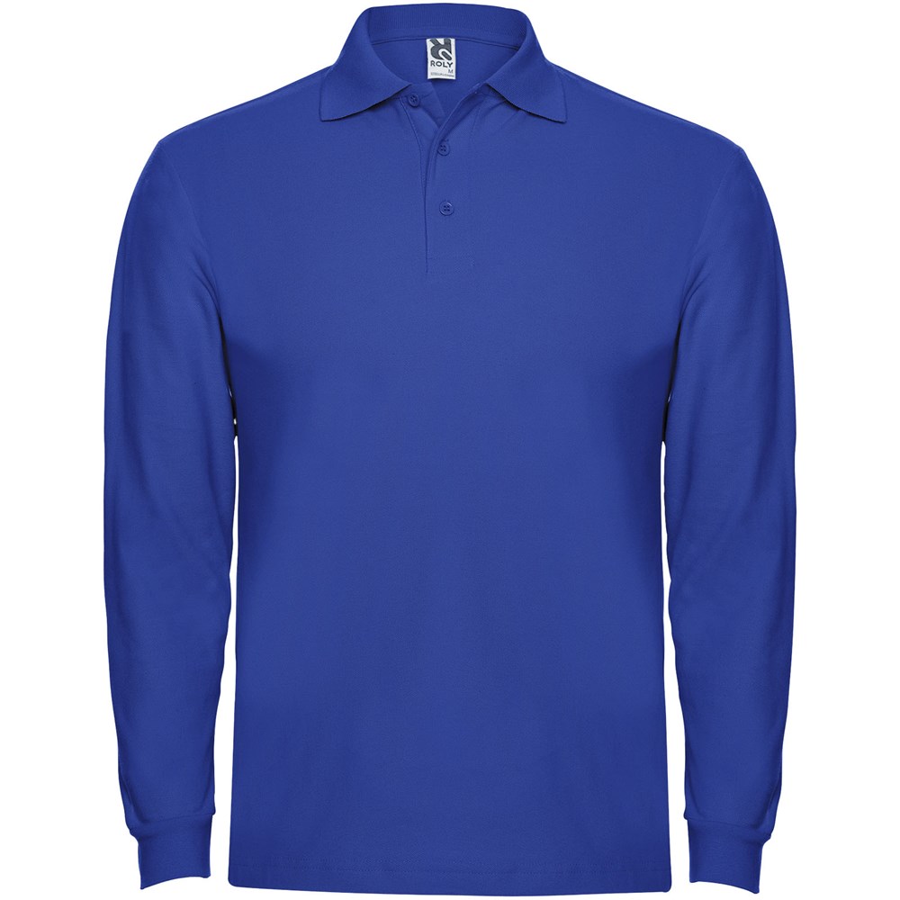 Estrella Langarm Poloshirt für Herren - royalblau