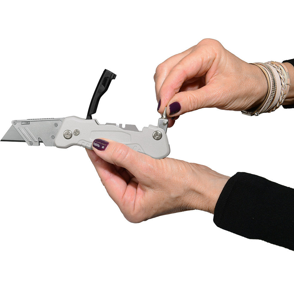 Trapezklingen-Klappmesser "Solid Screw Cut"