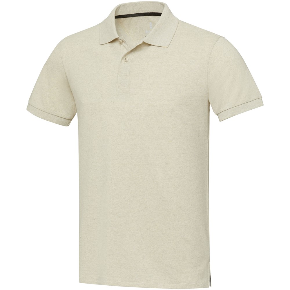 Emerald Aware™ Polo Unisex aus recyceltem Material - Oatmeal