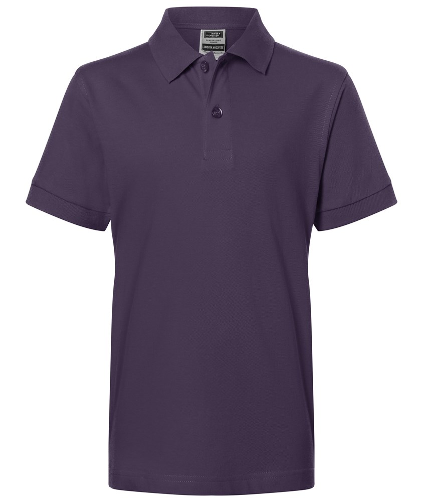 Classic Polo Junior - Aubergine (ca. Pantone 5255C)