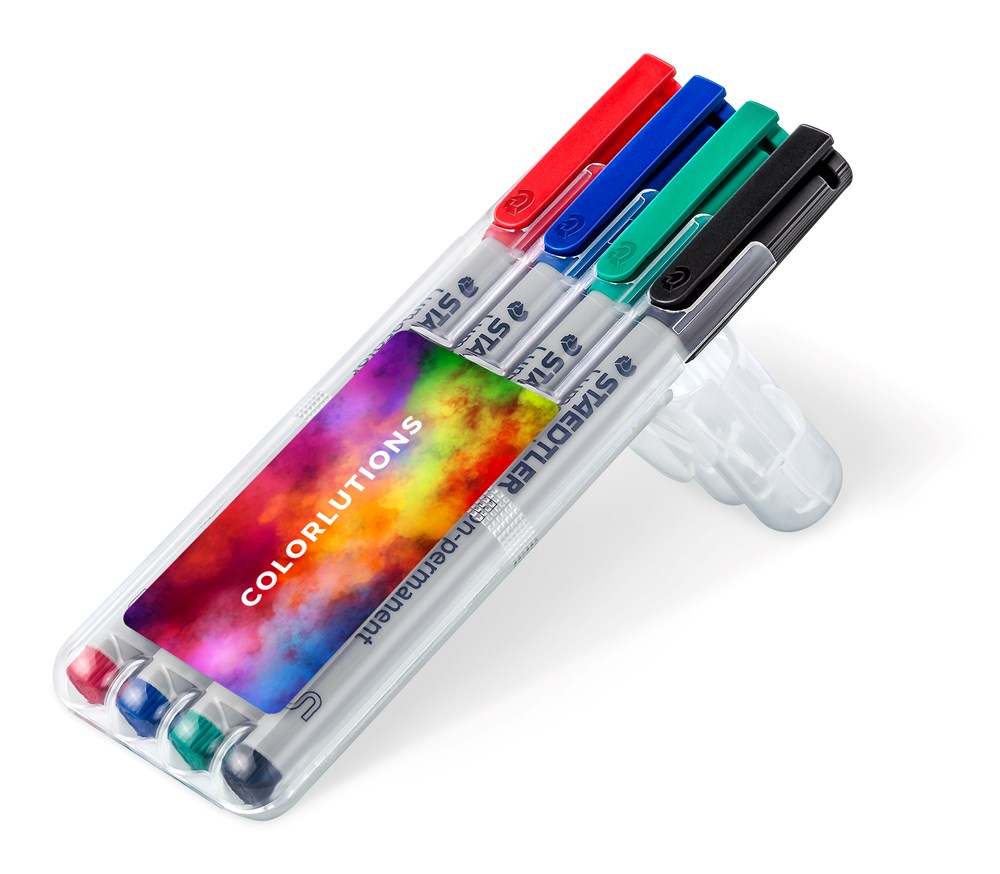 STAEDTLER Lumocolor® non-permanent S, 4er Box