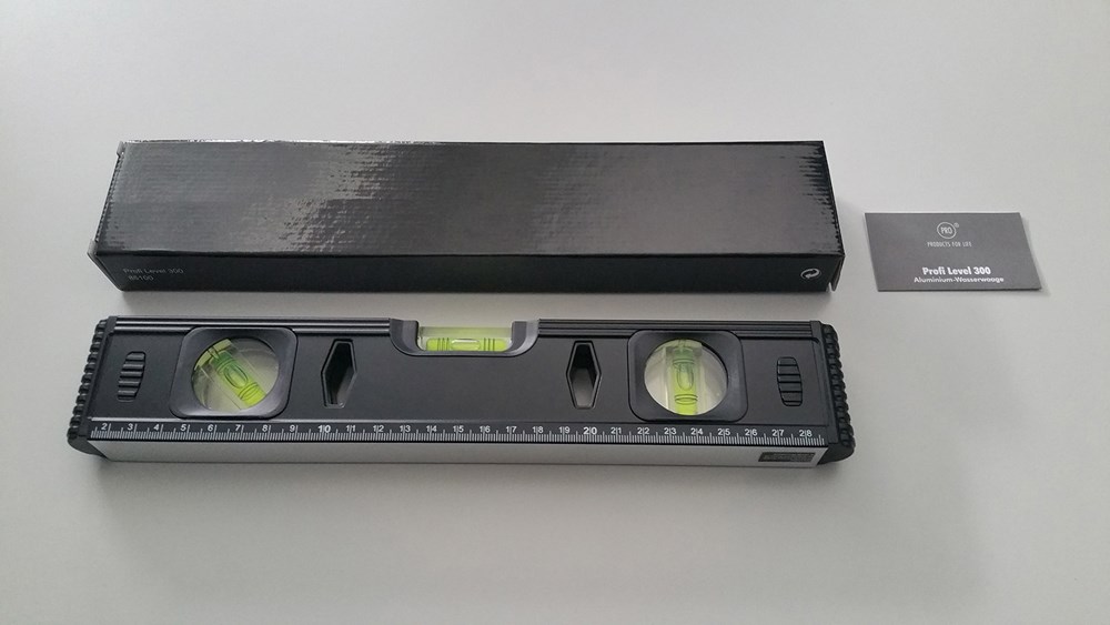 Aluminium-Wasserwaage "Profi Level 300 schwarz" Aluminium-Wasserwaage "Profi Level 300 schwarz"
