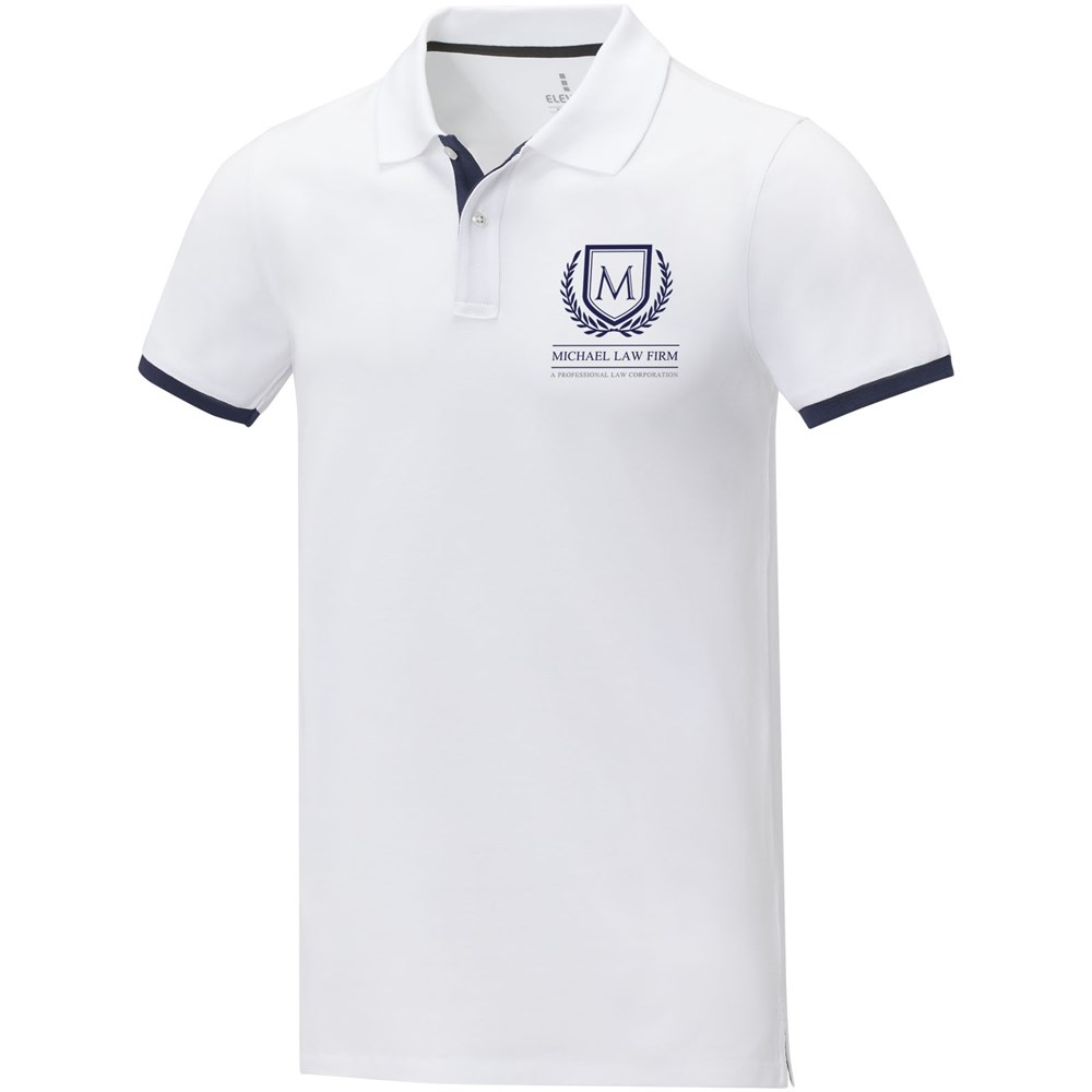 Morgan 200 g/m² Polo für Herren, zweifarbig