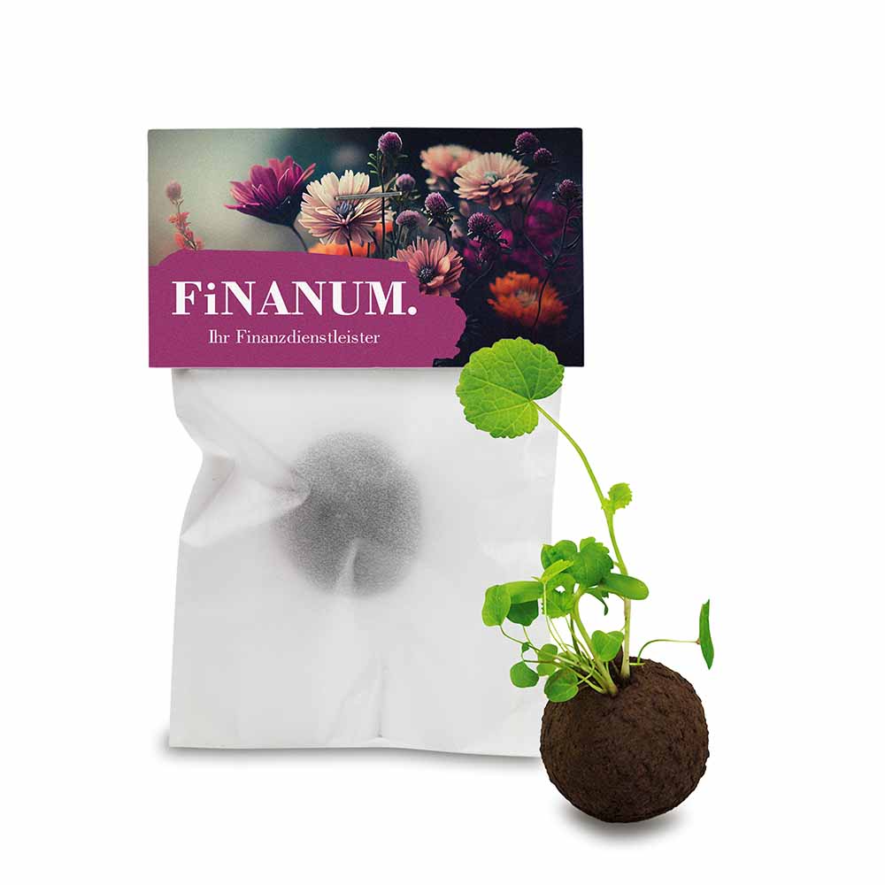 Flower-Balls im Pergamintütchen - individuell