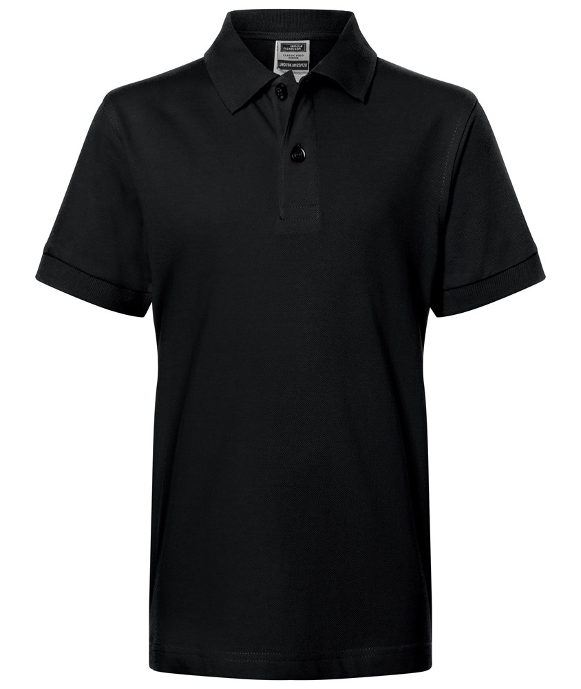 Classic Polo Junior - Black (ca. Pantone blackC)