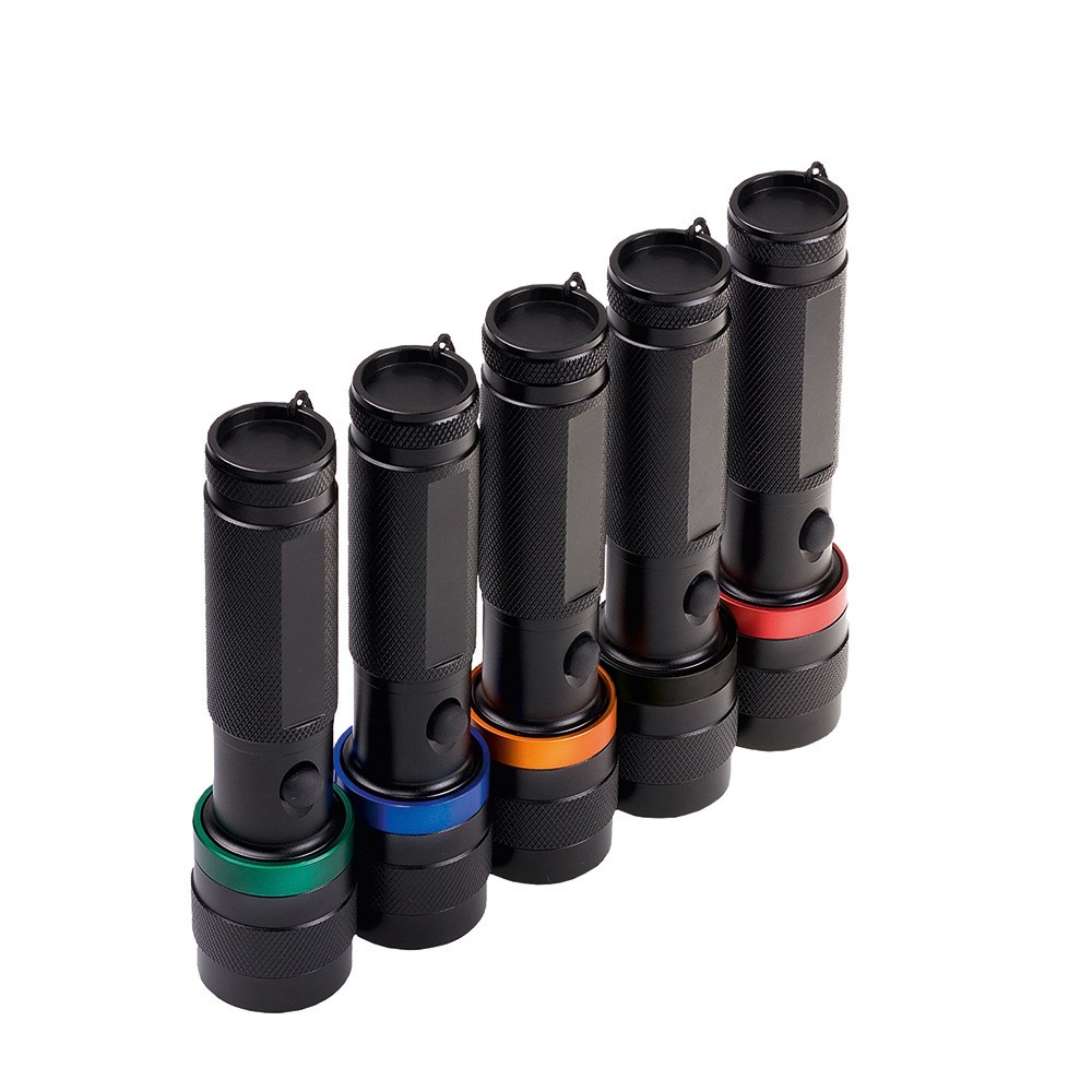 LED Leuchte "Security 3W schwarz/grün"
